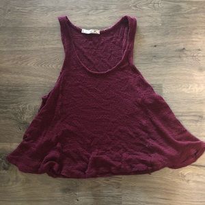 Flowy red tank top